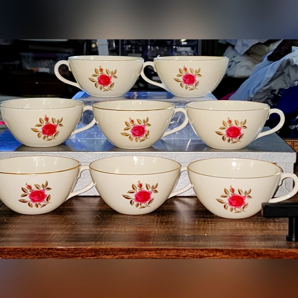 Roselyn by Lenox X-304:  Set of 8 Tea or Coffee Cups  (cups only)